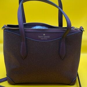 Kate Spade Sparkle Purple Satchel by Kate Spade Simple Accent